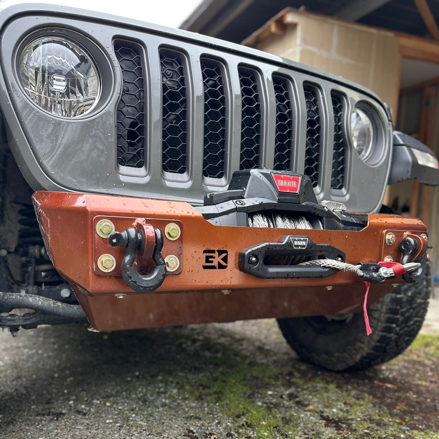 Gauntlet Front Bumper w/Winch Plate for Jeep JL/JT (2018+)