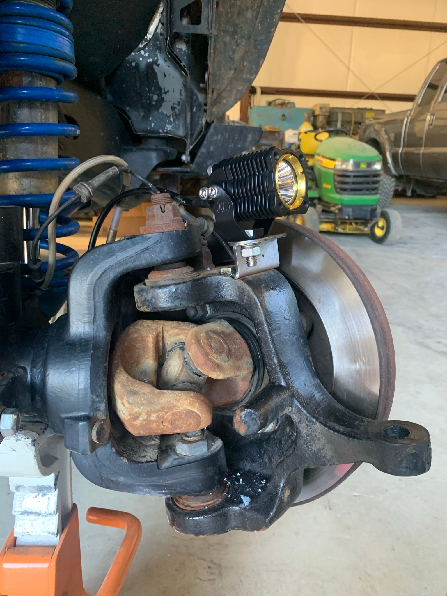 Currie Rock Jock Dana 60/70 Steerable Knuckle Pod Light Mounts for High Steer