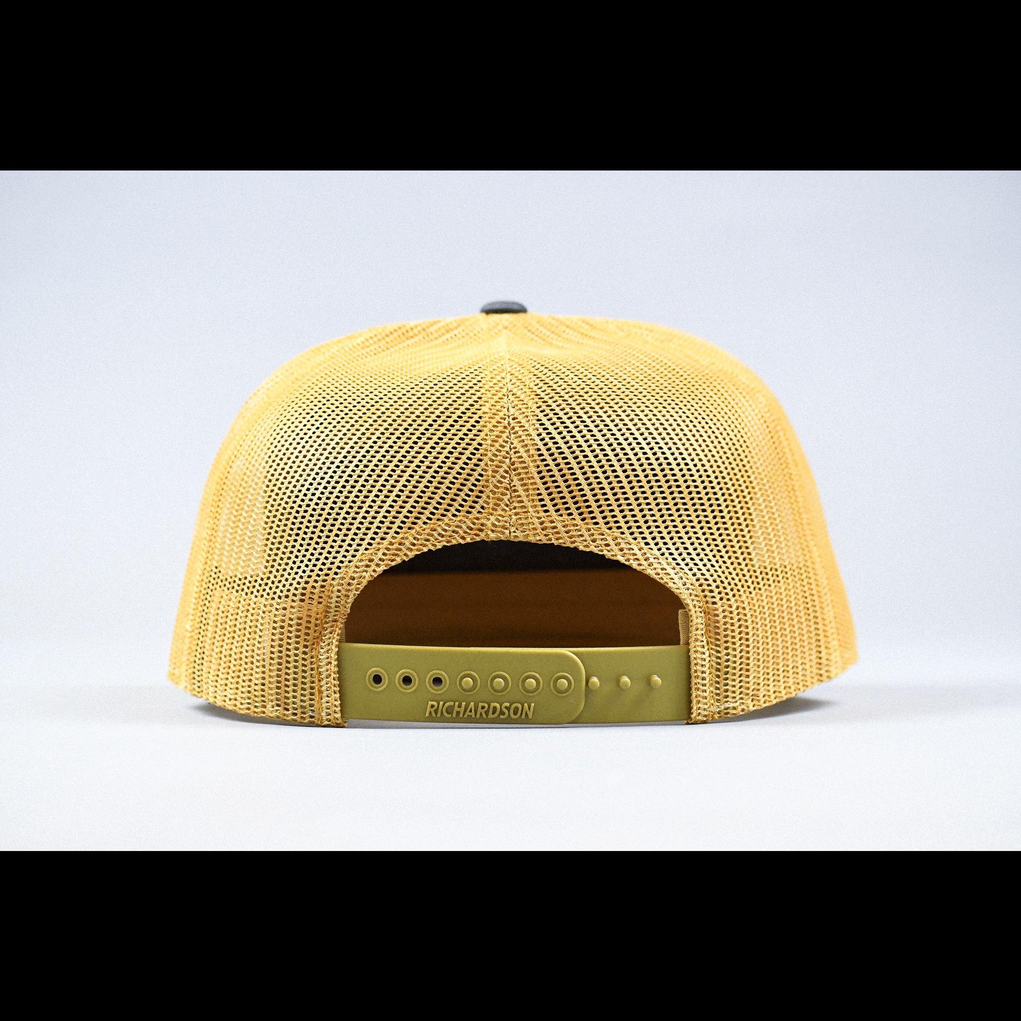 Charcoal & Gold Leather Patch Cap