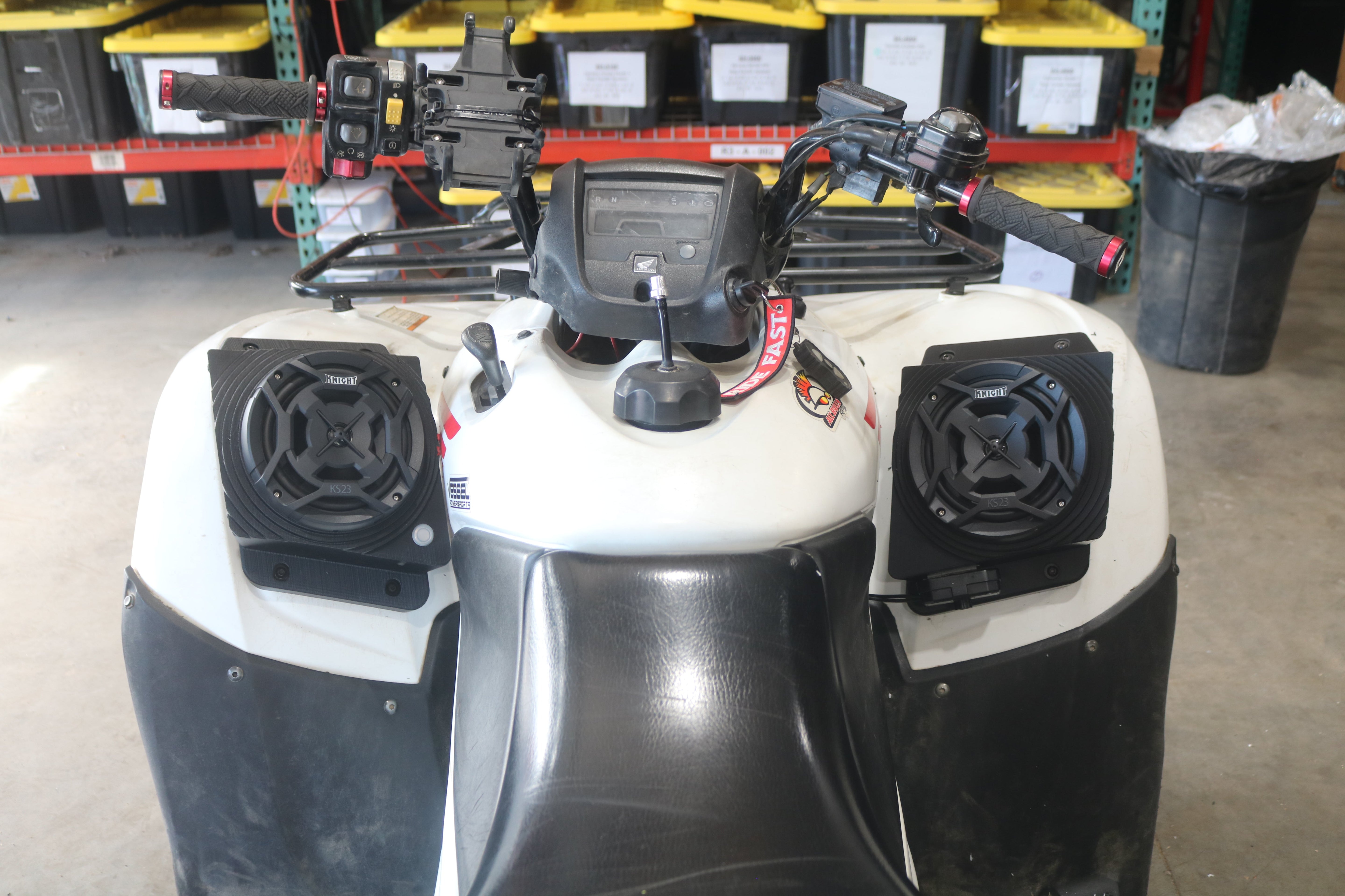 2007 to 2013 Honda FourTrax Rancher TRX420 Waterproof Fender Speaker Pods