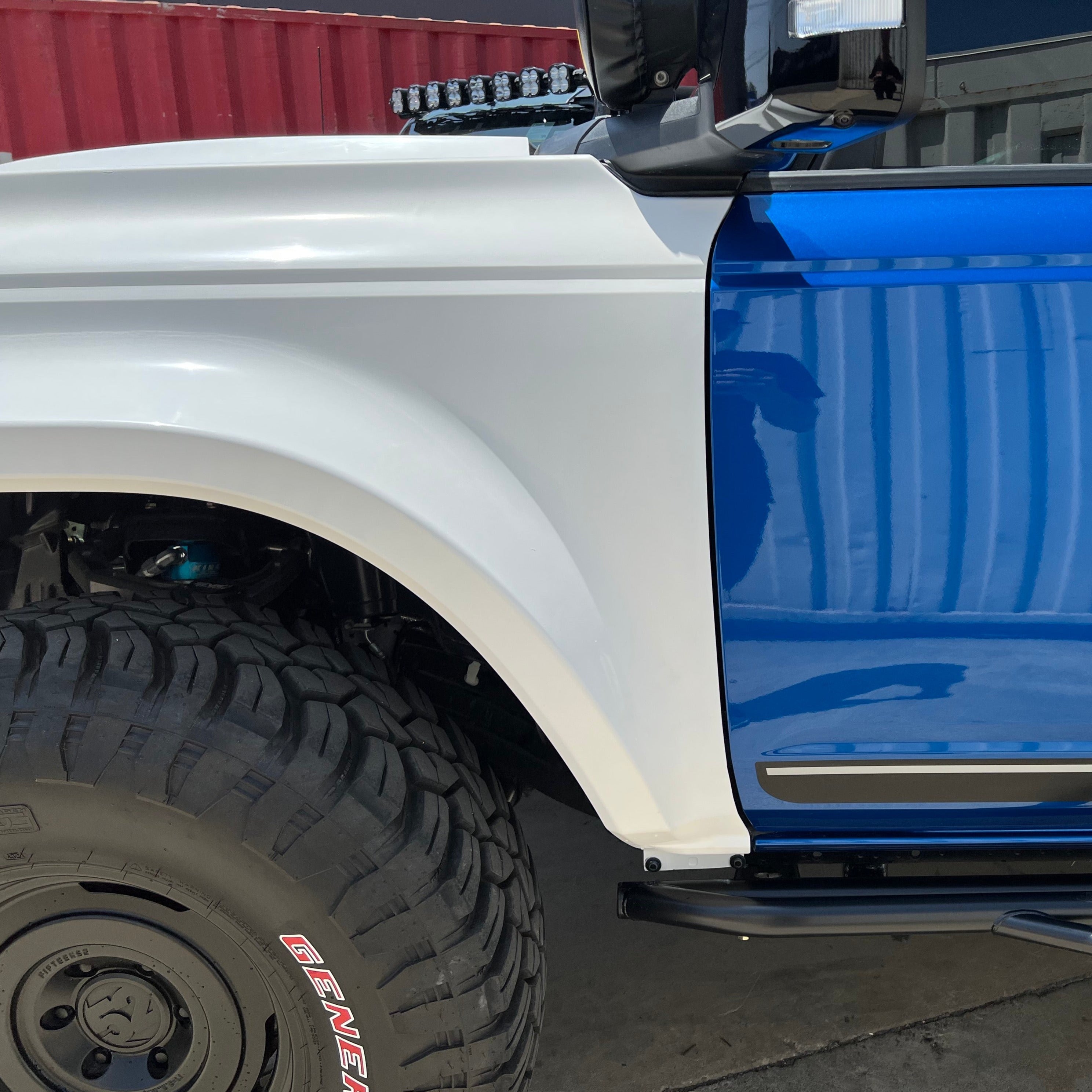 2021-2025 Ford Bronco fenders showcasing a sleek design and durable construction for offroad performance.