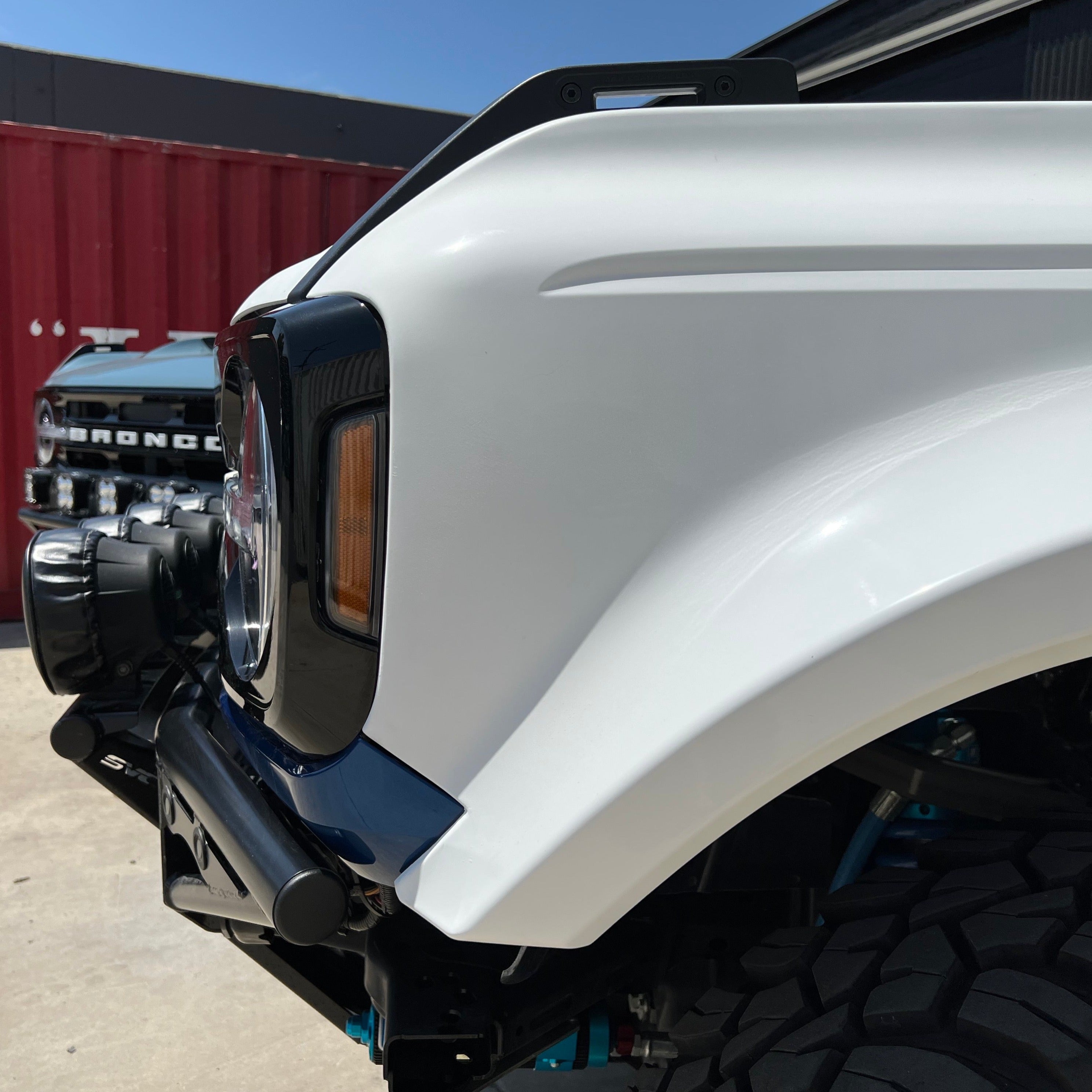 2021-2025 Ford Bronco fenders showcasing a sleek design and durable construction for offroad performance.