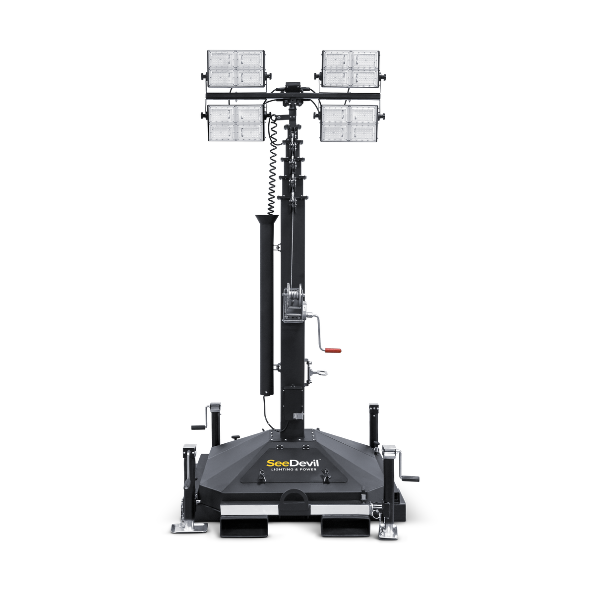 SeeDevil 1200 Watt Skid Mount Light Tower