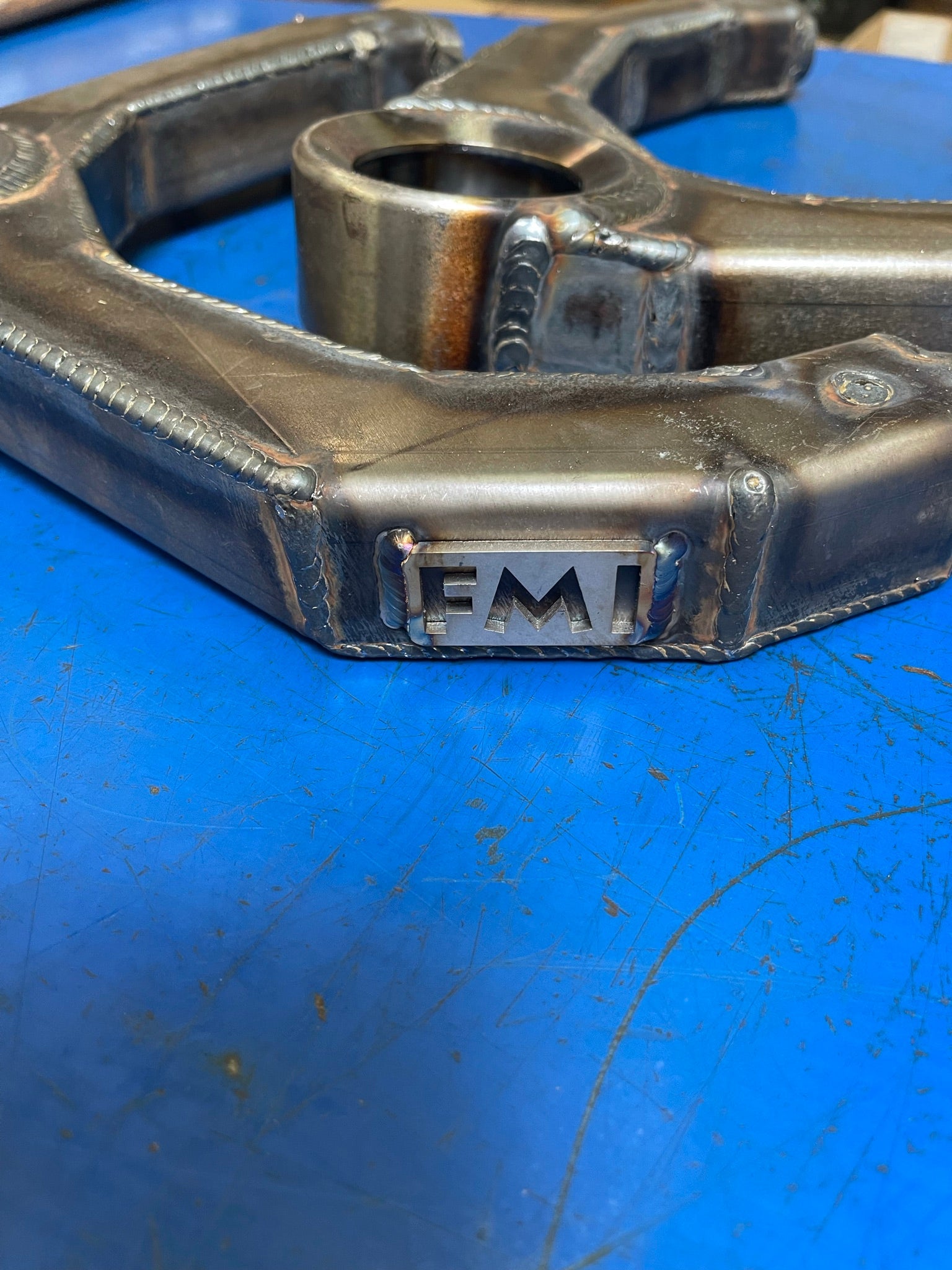Fabricated upper arm kit for 2017-2018 Gen 2 Raptor, showcasing durable metal construction and quality welding.