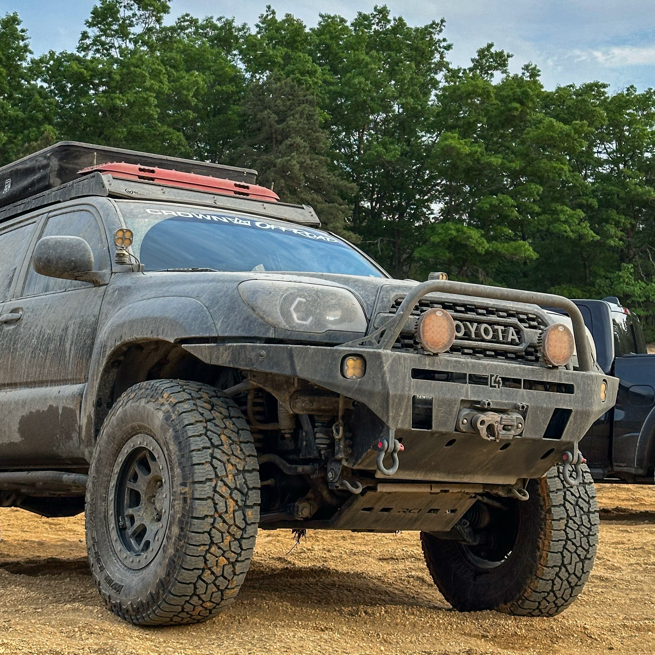 4Runner Overland Series front bumper for 2003-2009 models, showcasing rugged design and off-road capability.