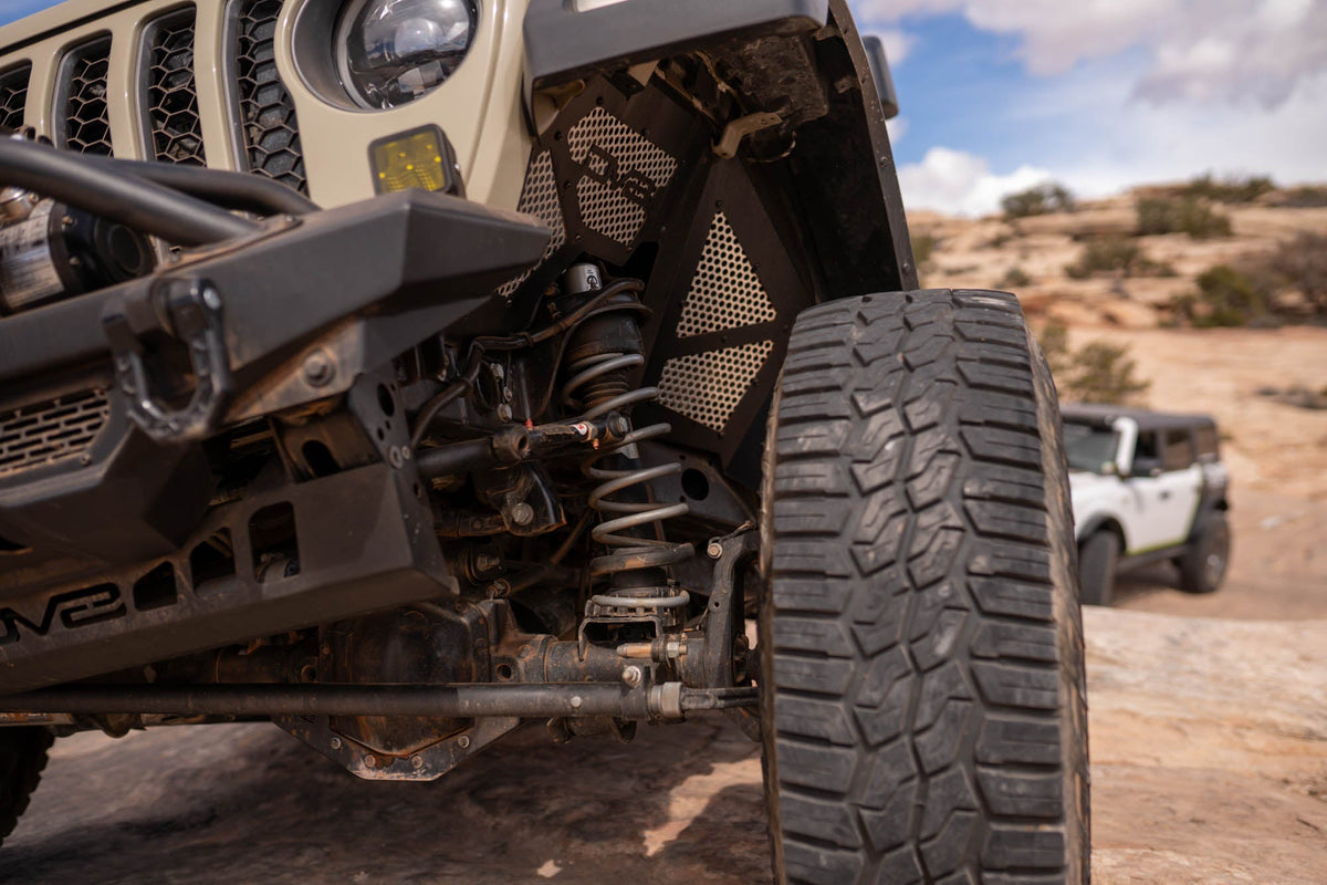 2018 2025 Jeep Wrangler JL JLU Gladiator JT Front Inner Fenders DV8 Offroad