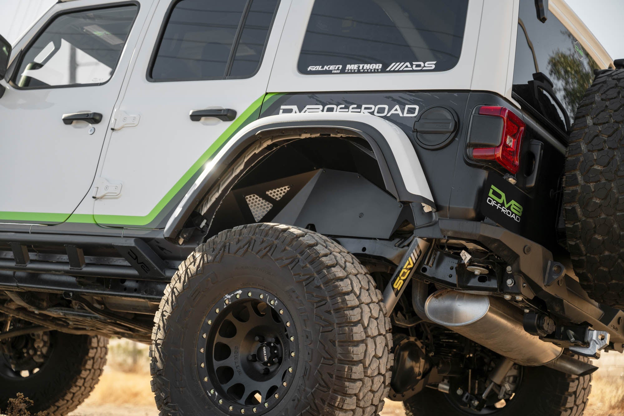 2018 2024 Jeep Wrangler JL JLU Rear Inner Fenders DV8 Offroad