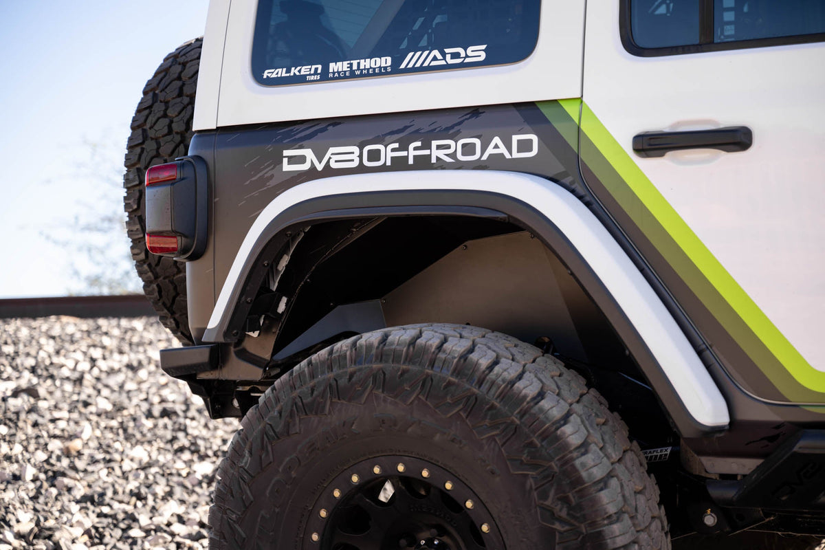 2018 2024 Jeep Wrangler JL JLU Rear Inner Fenders DV8 Offroad