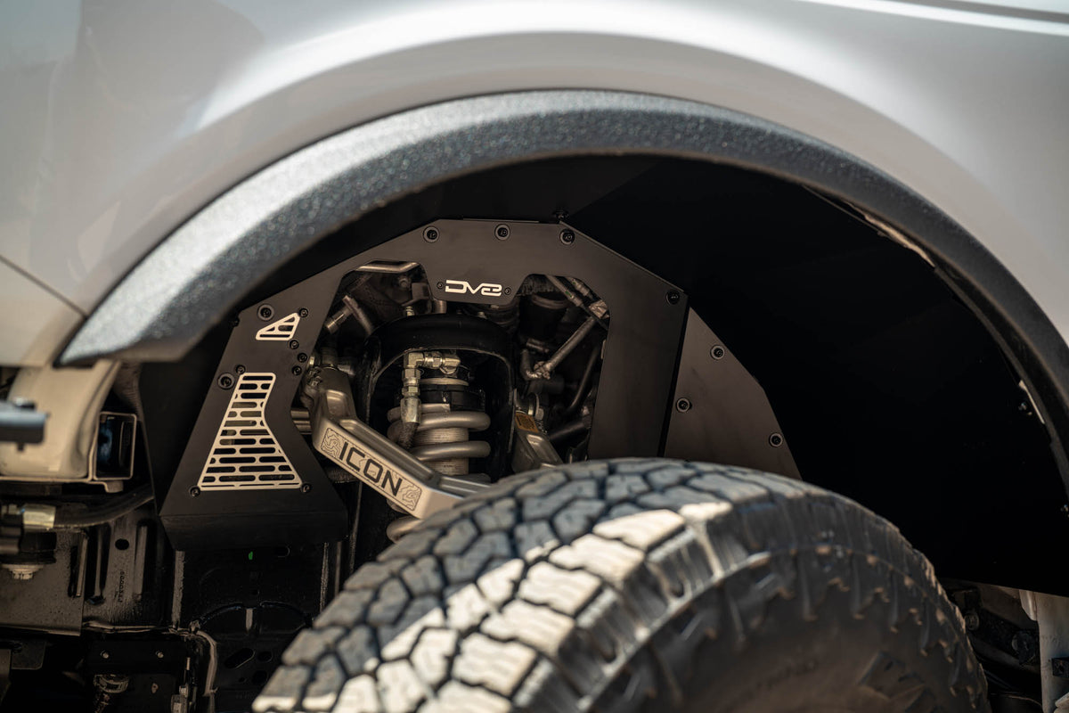 2021 2025 Ford Bronco Addictive Desert Designs Front Inner Fenders DV8 Offroad