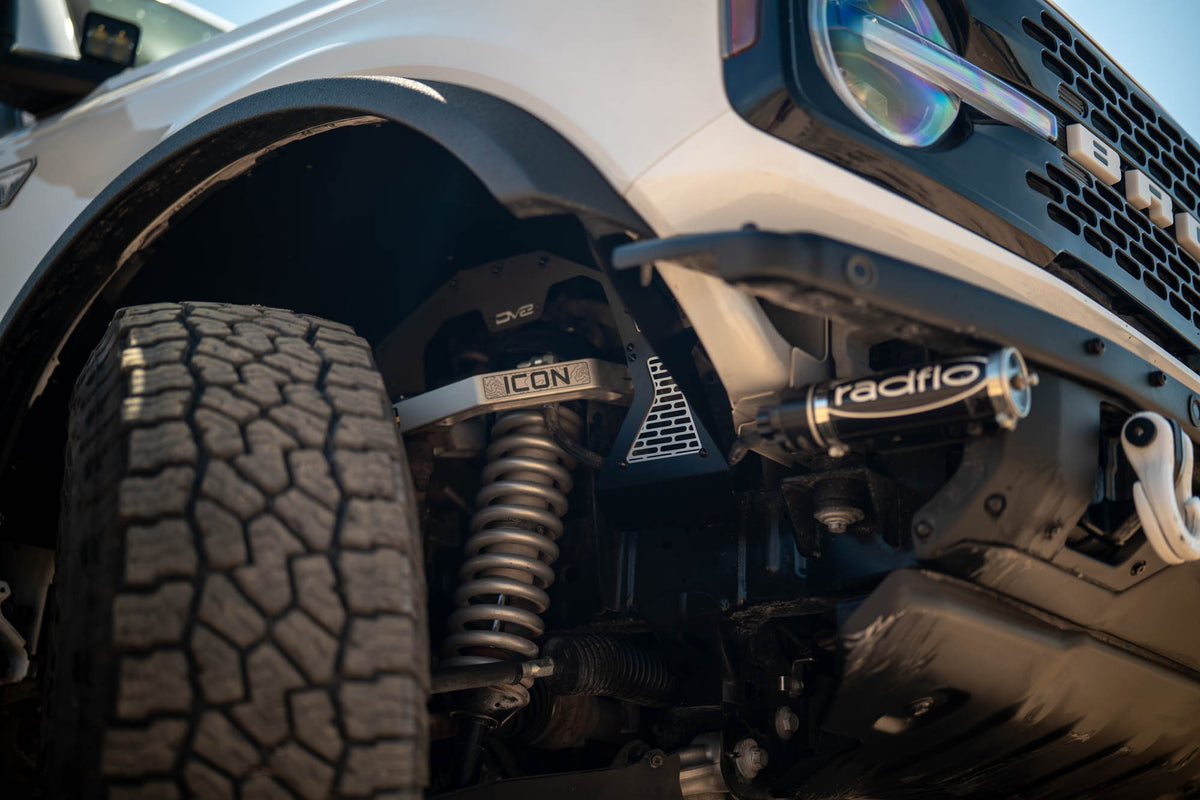 2021 2025 Ford Bronco Addictive Desert Designs Front Inner Fenders DV8 Offroad