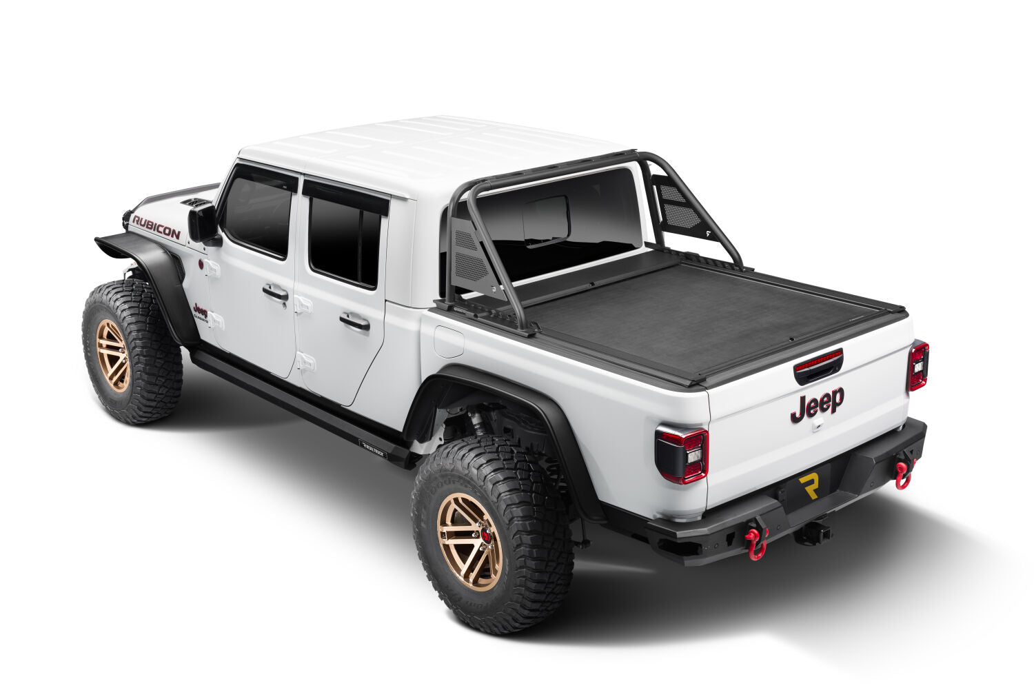 ARC Sports Bar 2020-2024 Jeep Gladiator TX Blk Works with Roll-N-Lock and Rugged Ridge Armis Retractable Bed Cover Only NFab