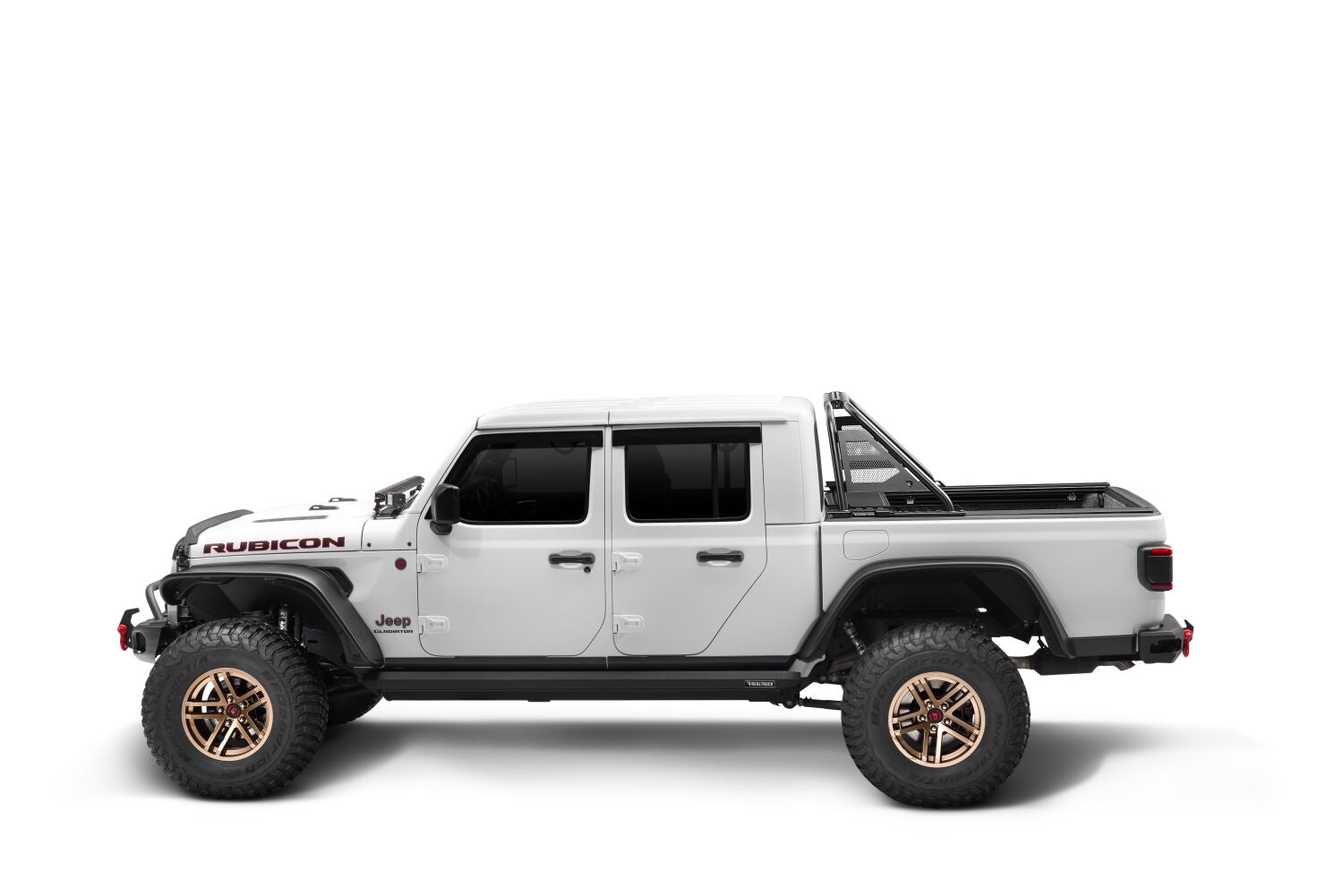 ARC Sports Bar 2020-2024 Jeep Gladiator TX Blk Works with Roll-N-Lock and Rugged Ridge Armis Retractable Bed Cover Only NFab