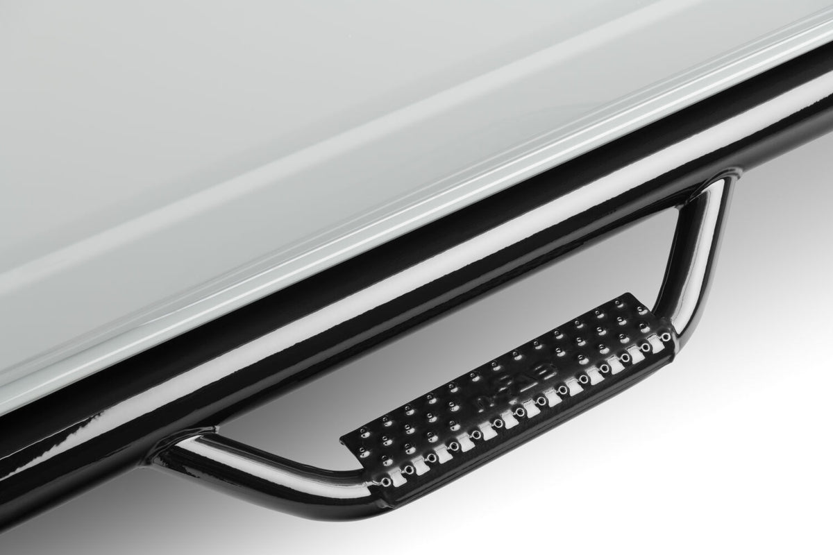 Nerf Step Bar Wheel-to-Wheel (1 Step per Side) 1997-2006 Jeep Wrangler (Non-Unlimited) TJ/BJ 2-Door Gloss Black NFab