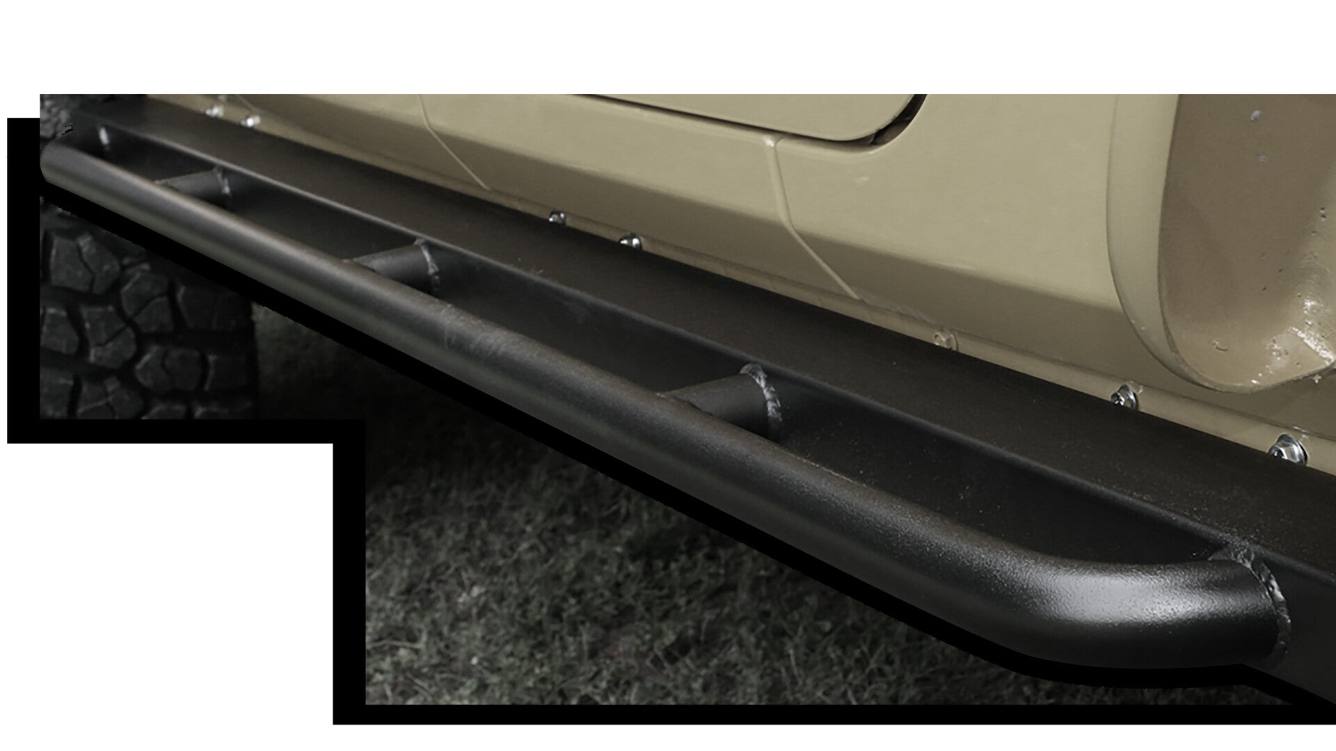 2007-2018 Jeep Wrangler JK 2 Door Rockcrawler Side Steps Body Armor 4X4