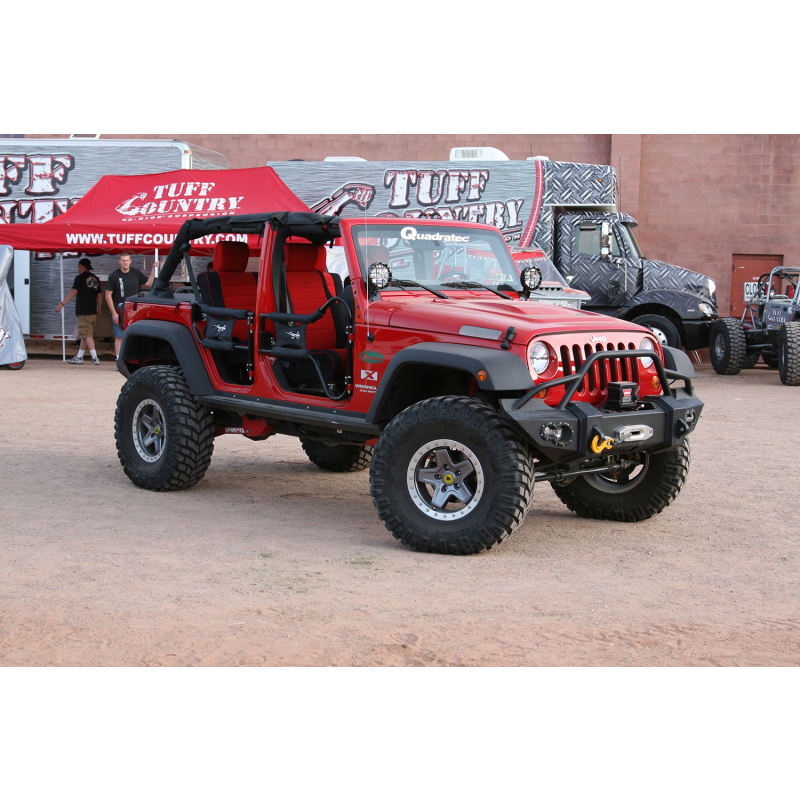 Fab Fours Lifestyle Winch Front Bumper w/ Pre Runner Guard Model JK07-B1850-1