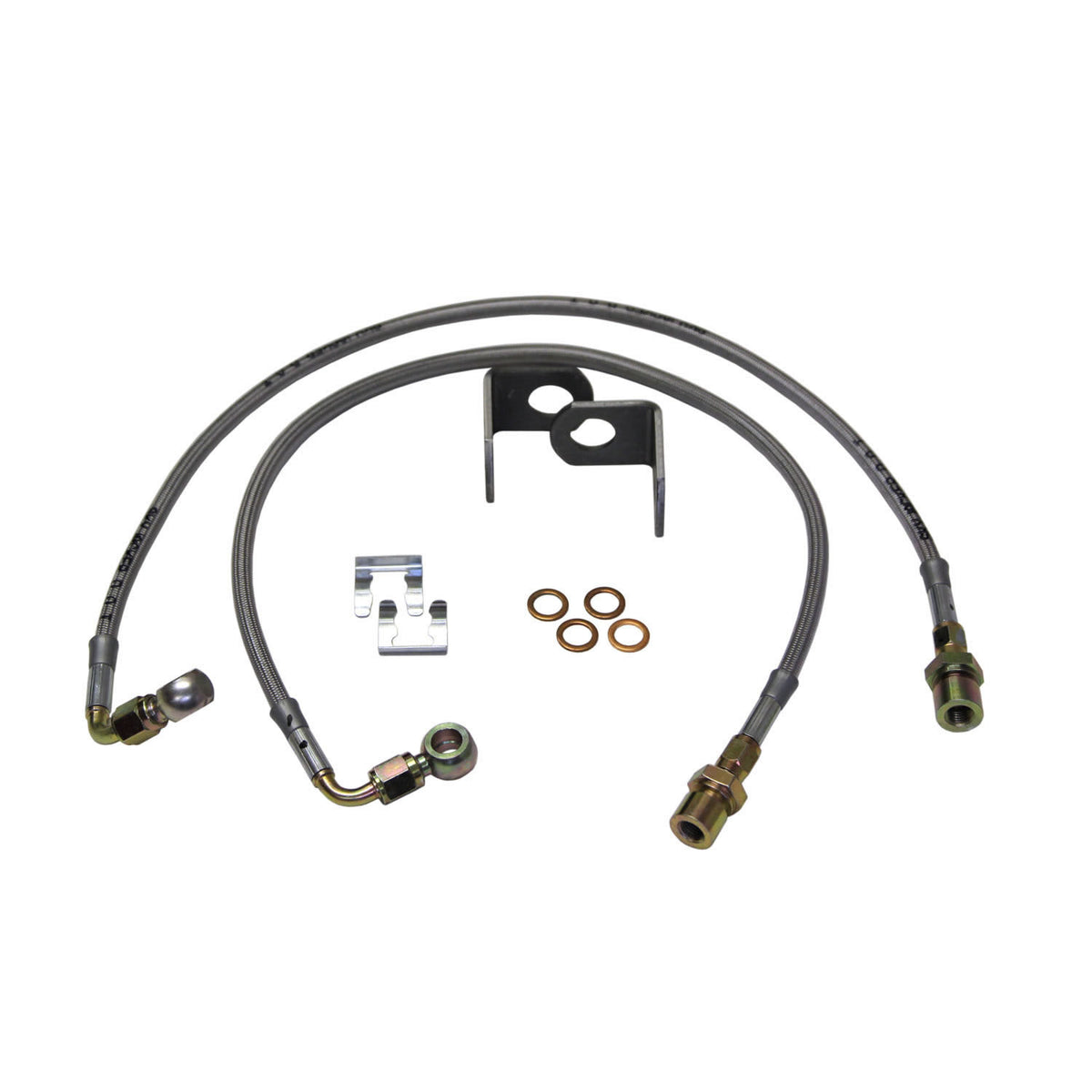 Jeep JK Stainless Steel Brake Line 07-18 Wrangler JK Rear Lift Height 4-7 Inch Pair Skyjacker