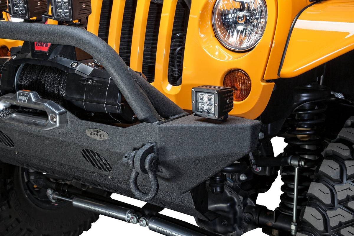 2018-2026 Jeep Wrangler Jl/ Gladiator JT Mid-Stubby Front Bumper Body Armor 4X4