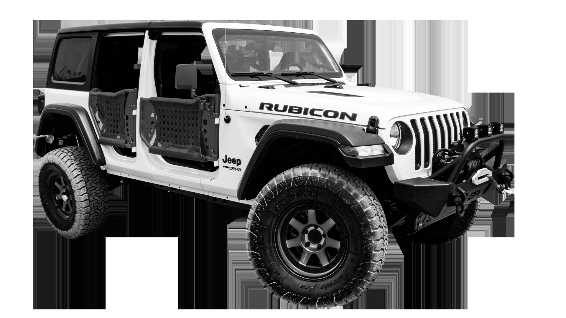2018-2025 Jeep Wrangler JL & Gladiator JT Traildoors Rear, Pair Body Armor 4X4