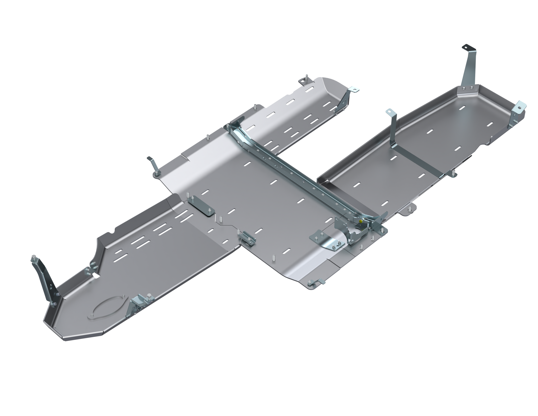 JLU Full Bellypan With Oil Door - 4 Door 3.0L Diesel Aluminum Artec Industries