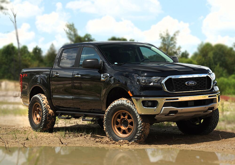 3.5 Inch Lift Kit 2019-2022 Ford Ranger 4WD with Superlift Shocks Superlift