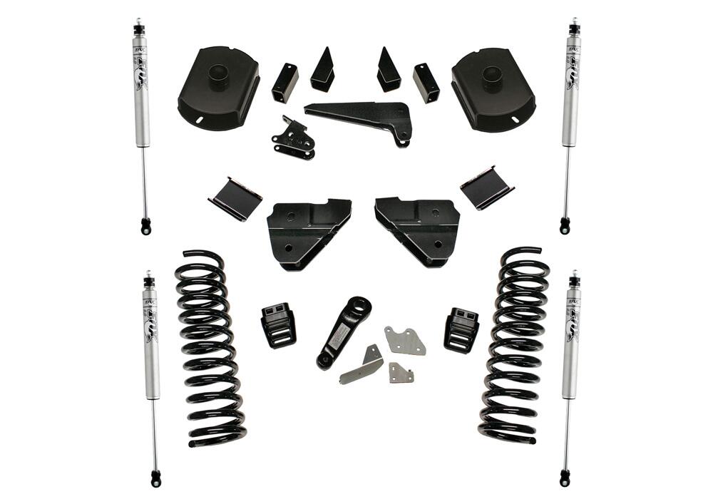 4 Inch Lift Kit 2014-2018 Dodge Ram 2500 4WD Diesel Engine without Replacement Radius Arms with Fox 2.0 Series Shocks with Radius Arm Drop Brackets Superlift