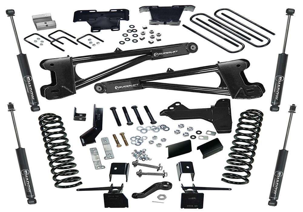 6 Inch Radius Arm Lift Kit 2017-2022 Ford F-250 and F-350 Super Duty with Superlift Shocks 4WD Diesel Only Superlift