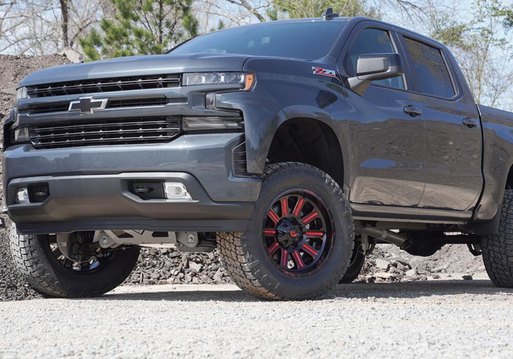 6 Inch Lift Kit 2019 (New Body Style)-2024 Chevy Silverado/GMC Sierra 1500 4WD with Aluminum or Stamped Steel Control Arms with Superlift Rear Shocks (excludes Trailboss or AT4) Superlift