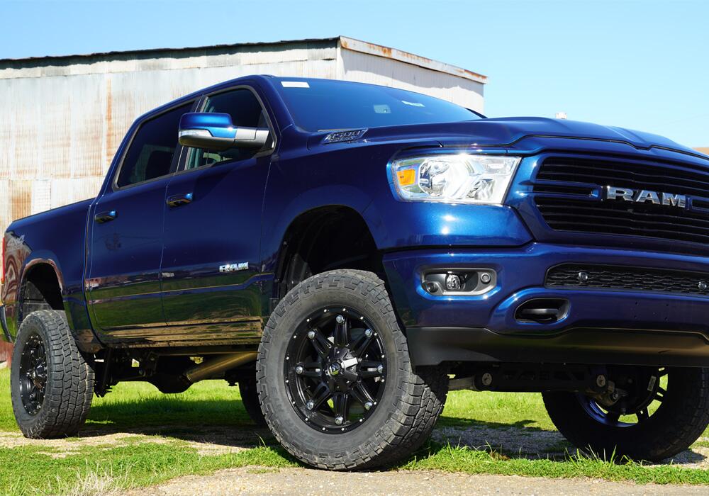 6 Inch Lift Kit 2019-2025 (New Body Style) Ram 1500 4WD without Factory Air Ride Suspension without factory 22 Inch wheels Superlift