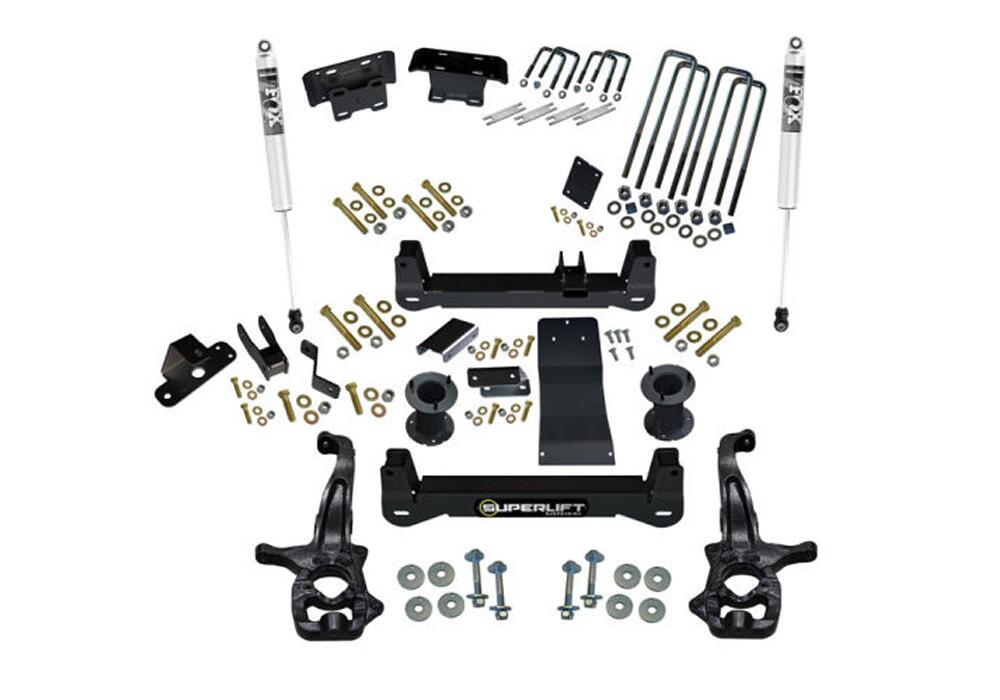 4 Inch Lift Kit 2019 (New Body Style)-2024 Chevrolet Silverado/GMC Sierra 1500 4WD Trailboss or AT4 Models with Fox Shocks Superlift