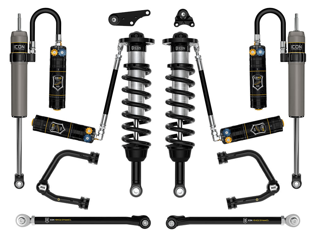 2024-2025 Toyota Tacoma 1.25-3 Inch Lift Suspension System Tubular Icon Vehicle Dynamics