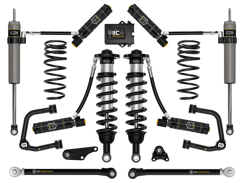 2024-2025 Toyota Tacoma 1.25-3 Inch Lift Stage 10 Suspension System Tubular Overland Rear Springs Icon Vehicle Dynamics