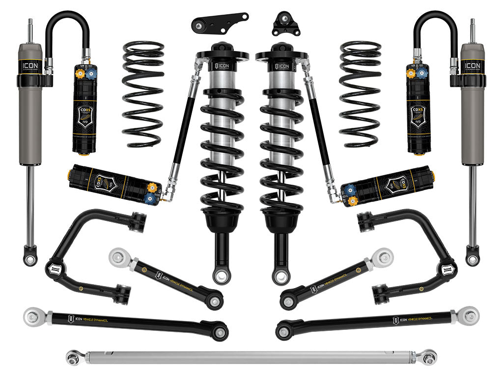 2024-2025 Toyota Tacoma 1.25-3 Inch Lift Suspension System Tubular Icon Vehicle Dynamics