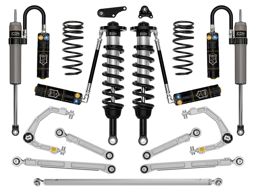 2024-2025 Toyota Tacoma 1.25-3 Inch Lift Stage 12 Suspension System Billet Icon Vehicle Dynamics