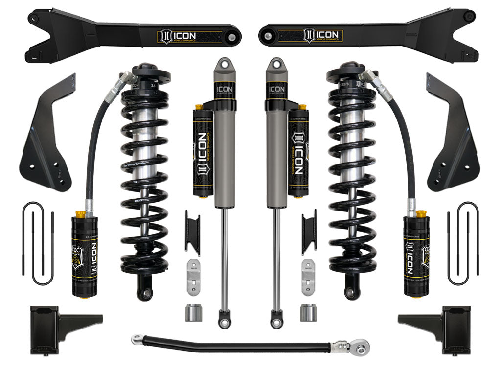 08-10 Ford F250/F350 4-5.5 Inch Stage 4 Coilover Conversion System W Radius Arm Icon Vehicle Dynamics