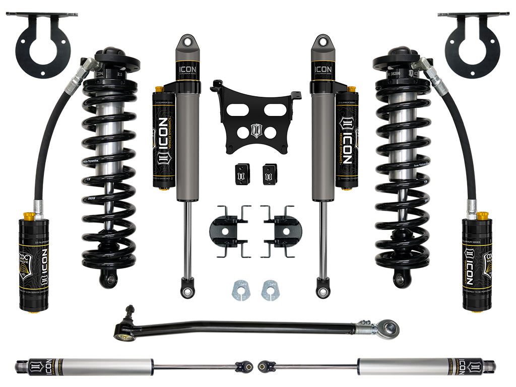 2023 Ford F-250/F-350 Super Duty 4WD 2.5-3 Inch Lift Stage 4 Coilover Conversion System Icon Vehicle Dynamics