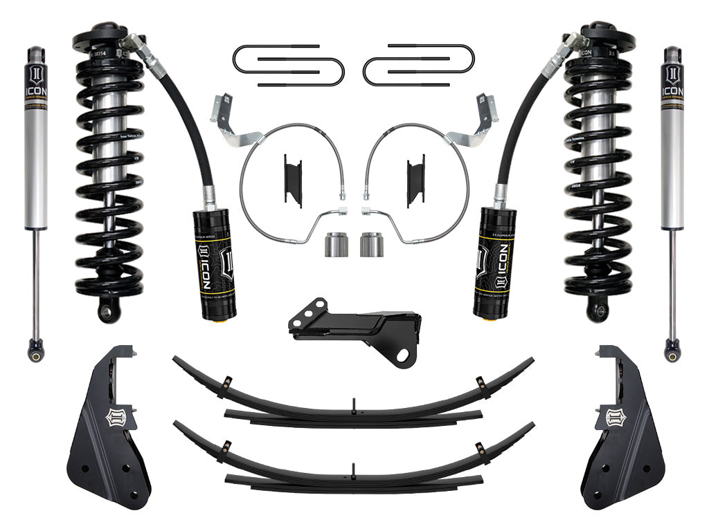 2023-2025 Ford F-250/F-350 Super Duty 4WD 4-5.5 Inch Lift Coilover Conversion System W/ Expansion Packs Icon Vehicle Dynamics