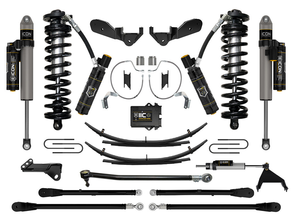2023-2025 Ford F-250/F-350 Super Duty 4WD 4-5.5 Inch Lift Coilover Conversion System W/ Expansion Packs Icon Vehicle Dynamics
