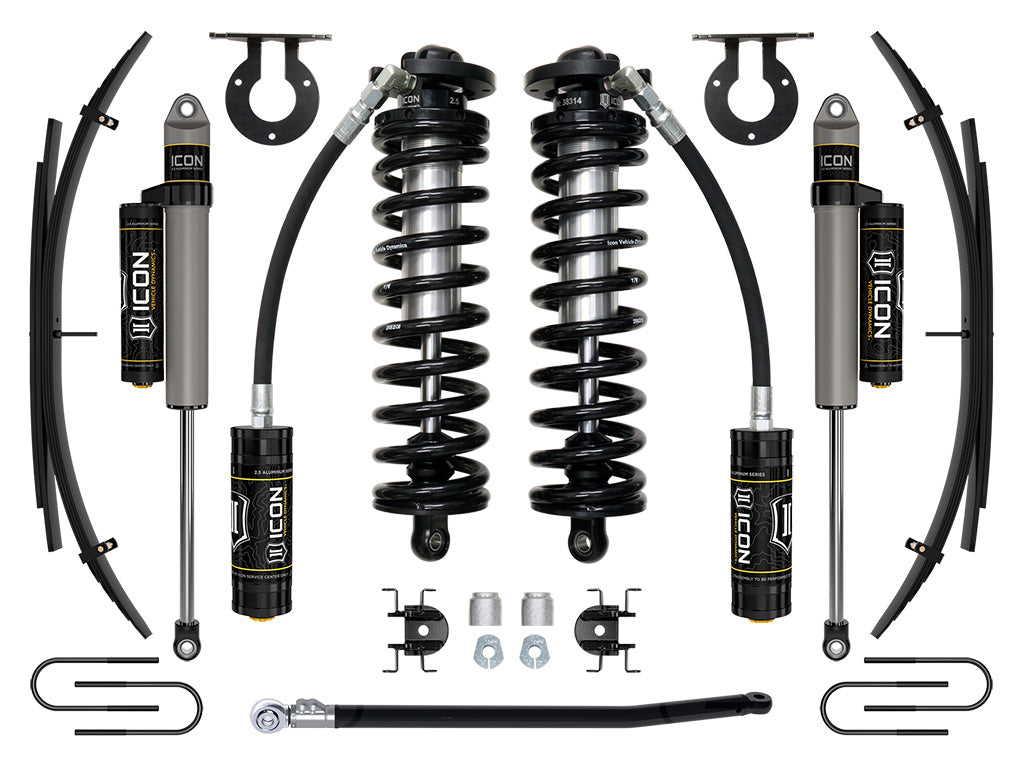 08-10 Ford F250/F350 2.5-3 Inch Lift Coilover System W/ Leaf Springs Icon Vehicle Dynamics