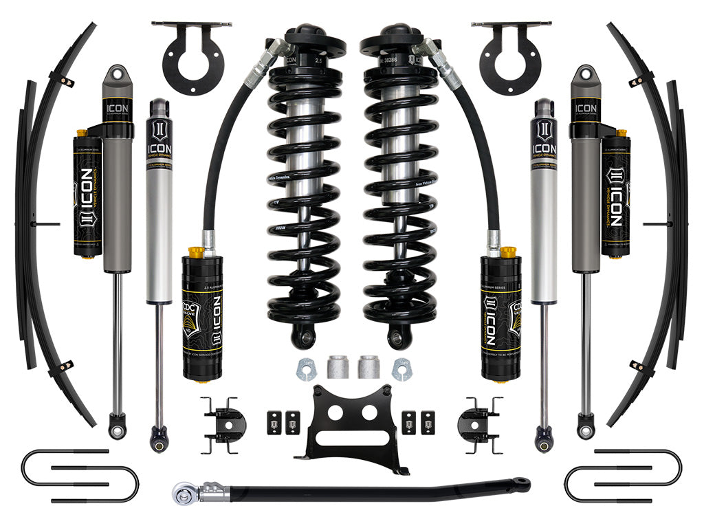 08-10 Ford F250/F350 2.5-3 Inch Lift Coilover System W/ Leaf Springs Icon Vehicle Dynamics