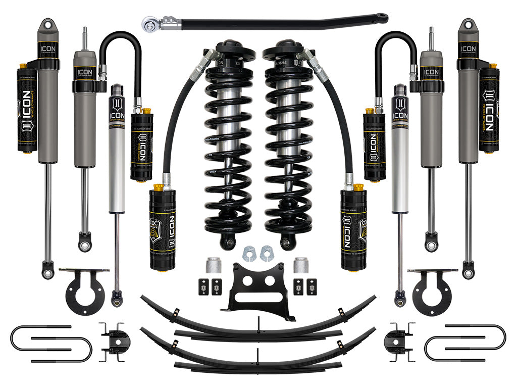 08-10 Ford F250/F350 2.5-3 Inch Lift Coilover System W/ Leaf Springs Icon Vehicle Dynamics