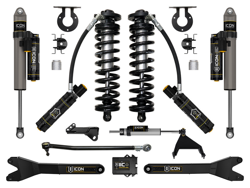 2023-2025 Ford F-250/F-350 Super Duty 4WD 2.5-3 Inch Lift Coilover Conversion System W/ Radius Arms & Expansion Packs Icon Vehicle Dynamics