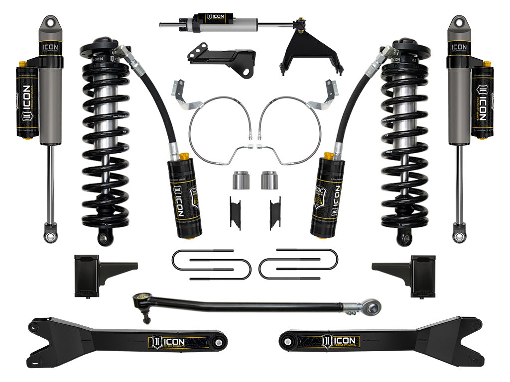 2023-2025 Ford F-250/F-350 Super Duty 4WD 4-5.5 Inch Lift Coilover Conversion System W/ Radius Arms Icon Vehicle Dynamics