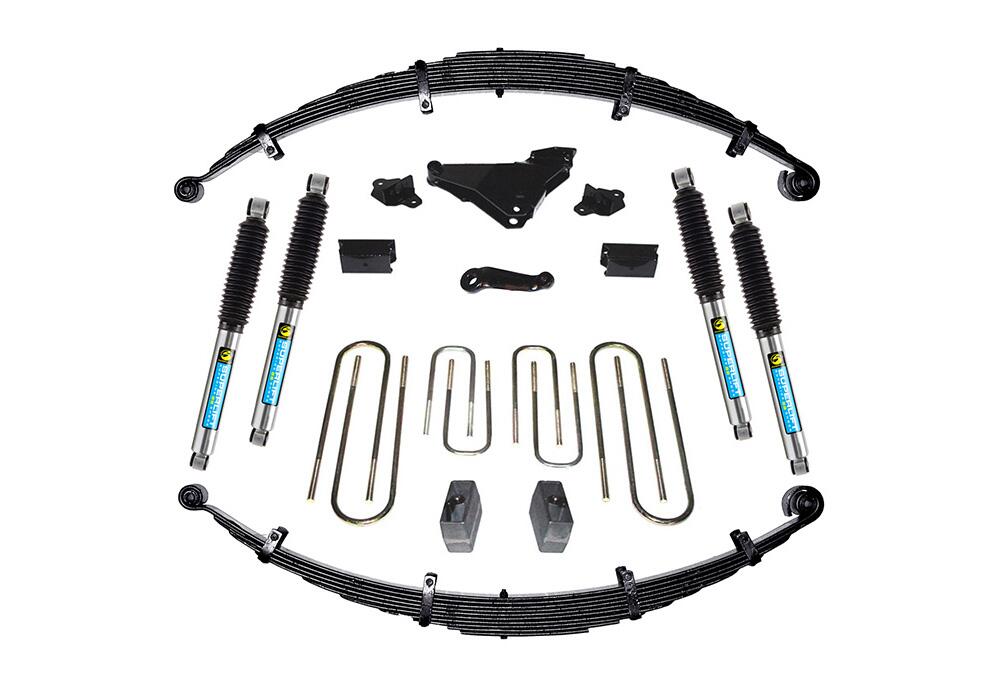 6 Inch Lift Kit 2000-2004 Ford F-250 and F-350 Super Duty 4WD Diesel and V-10 with Bilstein Shocks Superlift