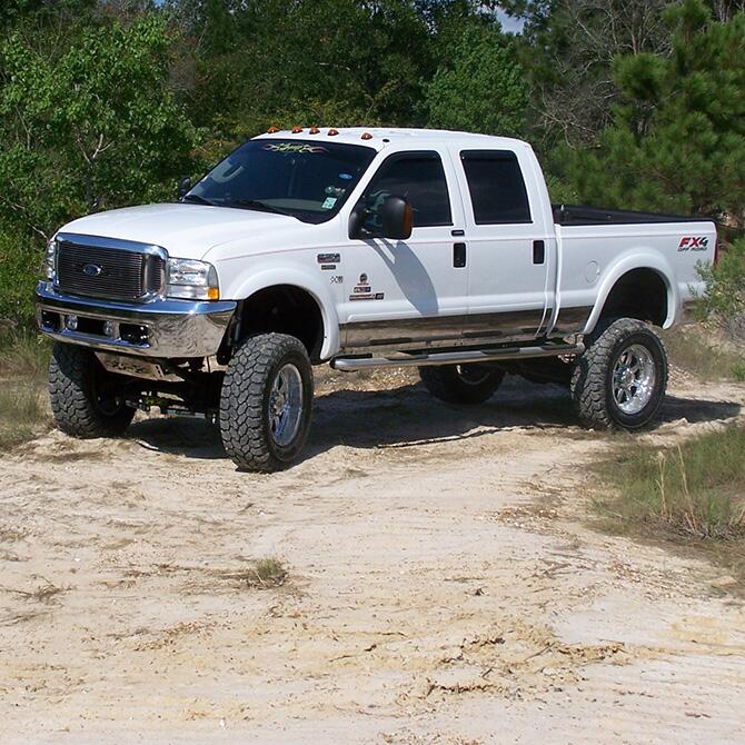 8 Inch Lift Kit 2000-2004 Ford F-250 and F-350 Super Duty 4WD Diesel and V-10 with Superlift Shocks Superlift