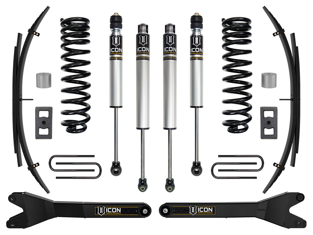 2023-2025 Ford F-250/F-350 Super Duty 4WD Diesel 2.5 Inch Lift Stage 1 Suspension System W/ Radius Arms And Expansion Packs Icon Vehicle Dynamics