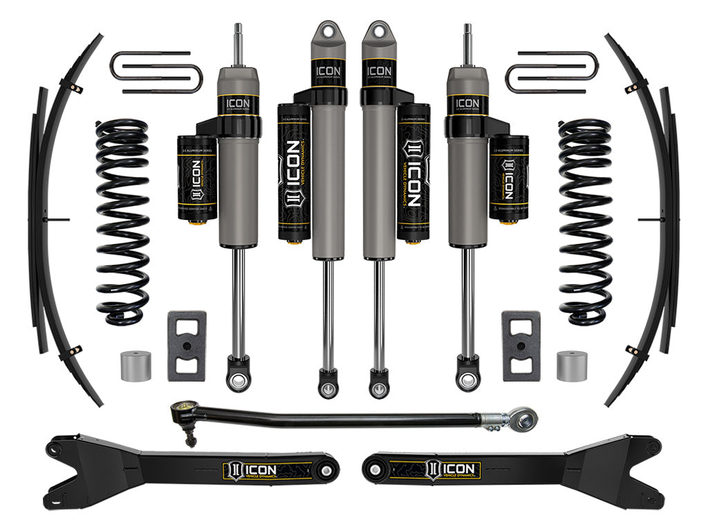 2023-2025 Ford F-250/F-350 Super Duty 4WD Diesel 2.5 Inch Lift Stage 3 Suspension System W/ Radius Arms And Expansion Packs Icon Vehicle Dynamics