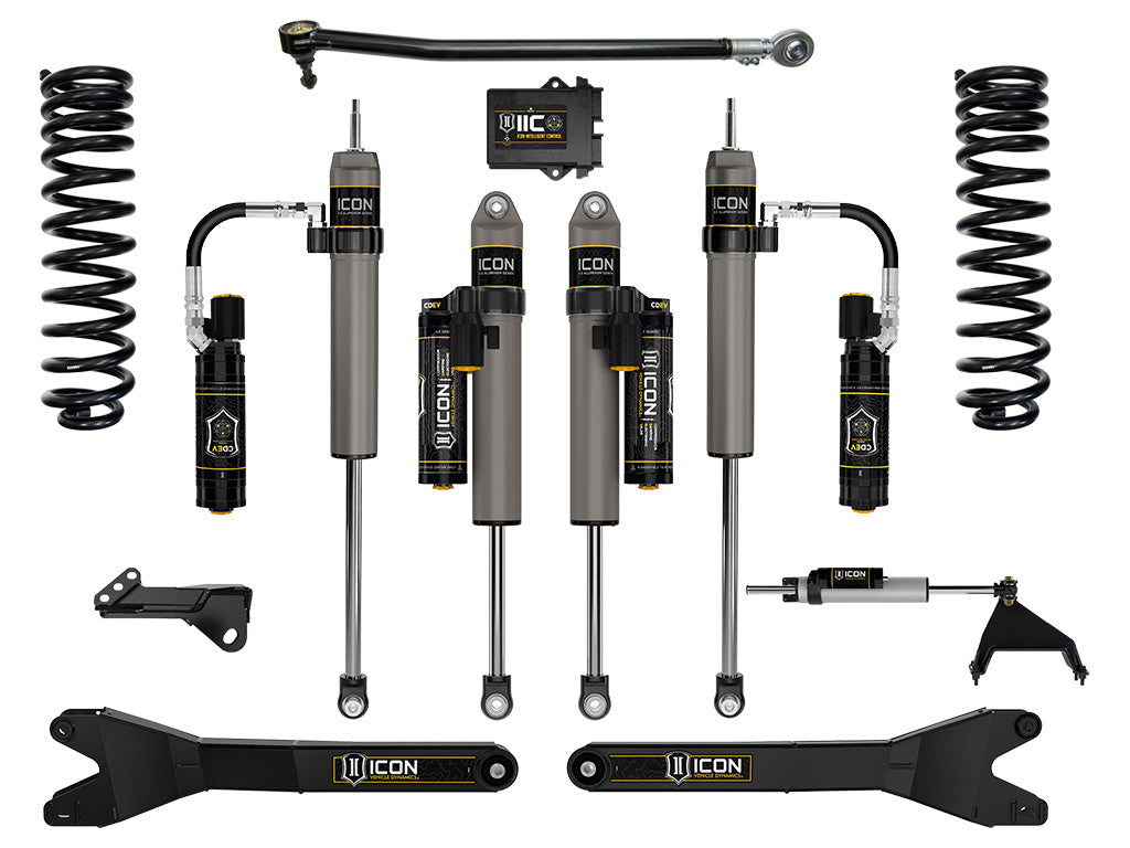 ICON 2023-2026 Ford F-250/F-350 Super Duty 4WD, Gas, 2.5" Lift, Stage 6 Suspension System w/ Radius Arms