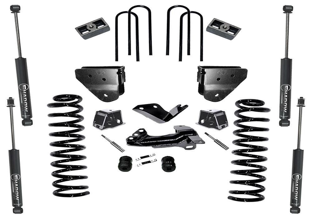 4 Inch Lift Kit 2005-2007 Ford F-250 and F-350 Super Duty 4WD Diesel Engine with Superlift Shocks Superlift