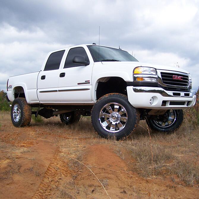 6 Inch Lift Kit 2001-2010 Chevy Silverado/GMC Sierra 2500 Hd/3500 Hd 4WD Knuckle Kit with Fox 2.0 Reservoir Shocks Superlift