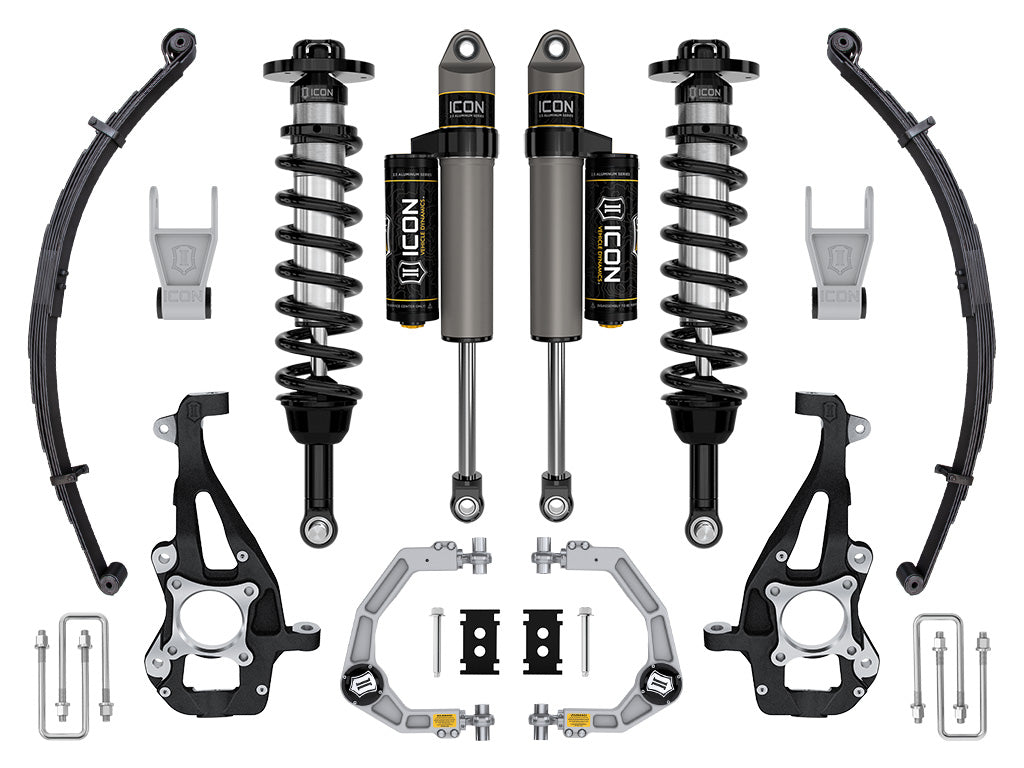 2021-2024 Ford F-150 4WD 3.5-4.5 Inch Lift Suspension System Tubular Icon Vehicle Dynamics